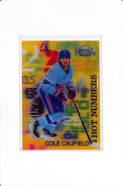 2022-23 UPPER DECK METAL UNIVERSE COLE CAUFIELD HOT NUMBERS #HN-31
