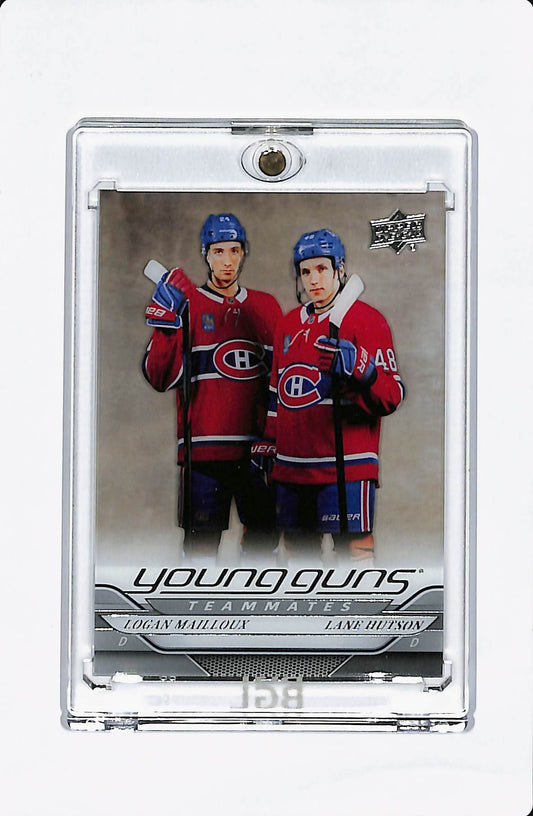 2024 UPPER DECK SERIES TWO LOGAN MAILLOUX LANE HUTSON CLEAR CUT TEAMMATES YOUNG GUNS