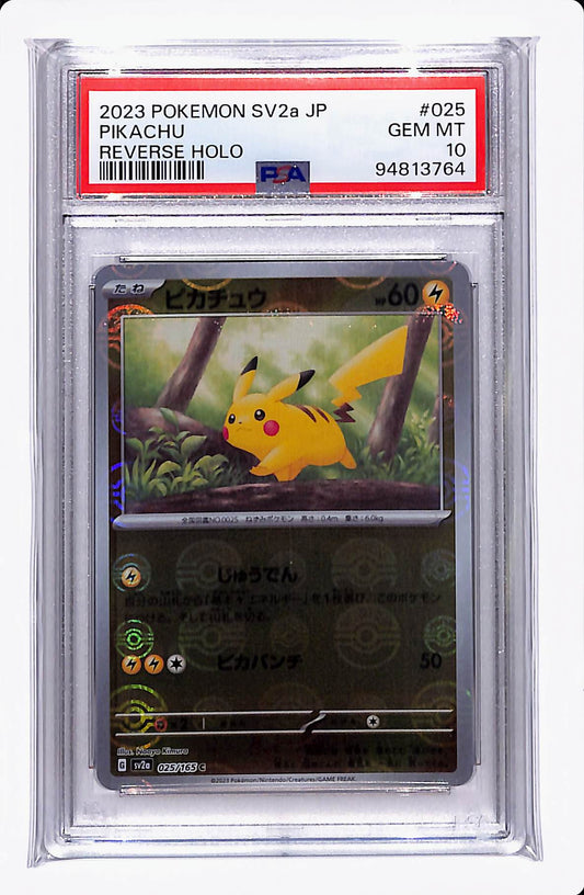 2023 POKEMON SV2a (JP) PIKACHU REVERSE HOLO PSA 10