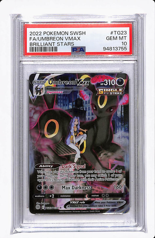 2023 POKEMON SWSH FA/UMBREON VMAX BRILLIANT STARS PSA 10