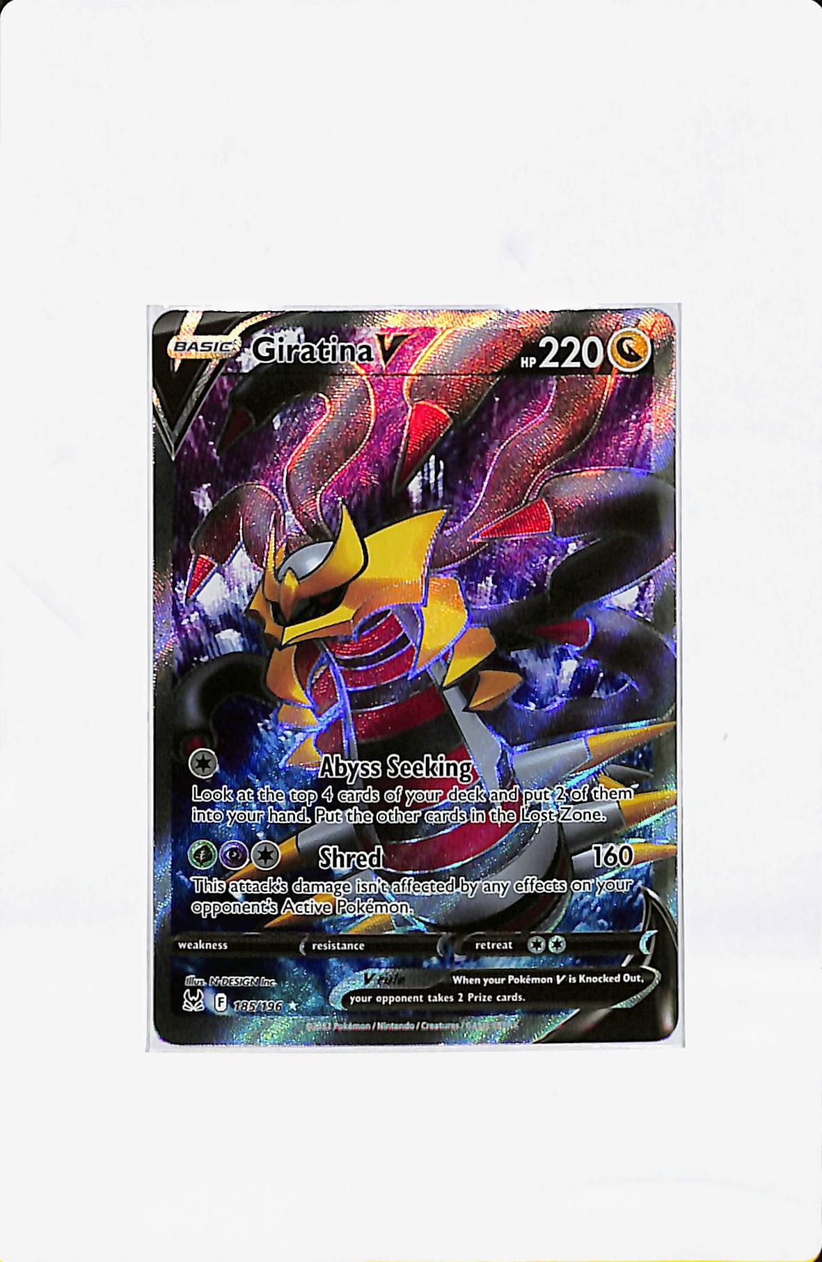 GIRATINA V 185/196