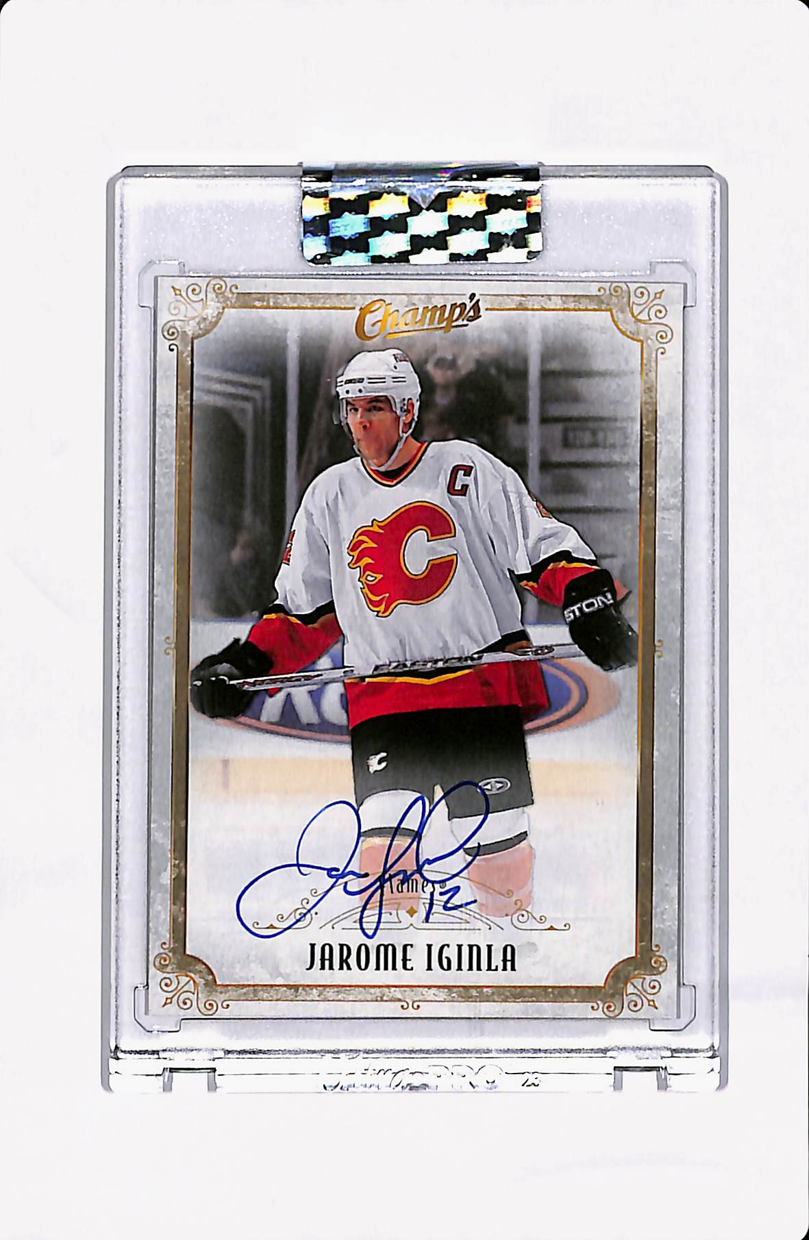2021-22 CLEAR CUT JAROME IGINLA CHAMP'S AUTOGRAPH