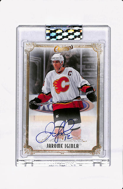 2021-22 CLEAR CUT JAROME IGINLA CHAMP'S AUTOGRAPH