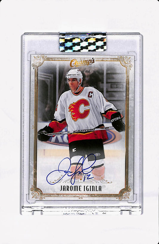 2021-22 CLEAR CUT JAROME IGINLA CHAMP'S AUTOGRAPH