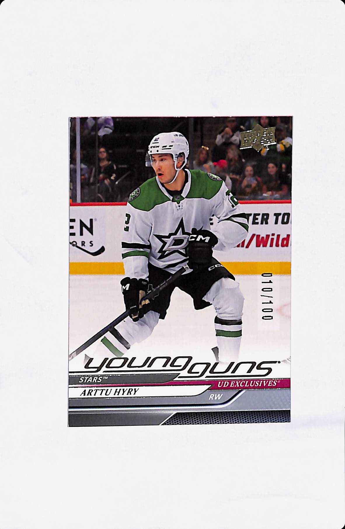 2024-25 UPPER DECK EXTENDED SERIES ARTTU HYRY YOUNG GUNS UD EXCLUSIVES /100