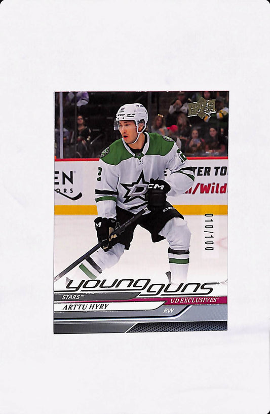 2024-25 UPPER DECK EXTENDED SERIES ARTTU HYRY YOUNG GUNS UD EXCLUSIVES /100