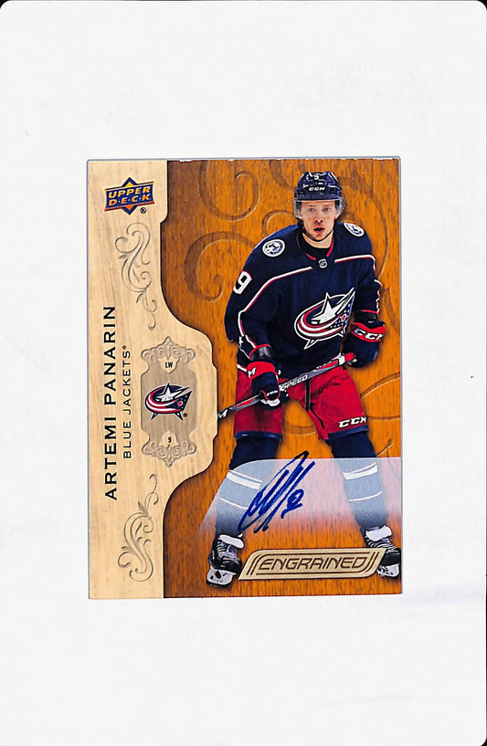 2018-19 UPPER DECK ENGRAINED ARTEMI PANARIN AUTOGRAPH