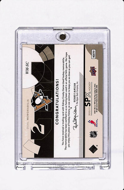 2010-11 UPPER DECK SPX SYDNEY CROSBY WINNING MATERIALS