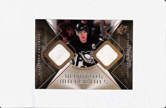 2007-08 UPPER DECK SPX SYDNEY CROSBY WINNING MATERIALS