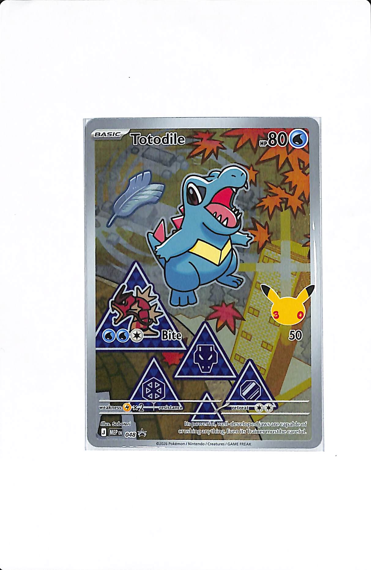 Pokémon First Partner Series 2 Johto Chikorita 046 Cyndaquil 047 & Totodile 048 Mega Evolution Promos
