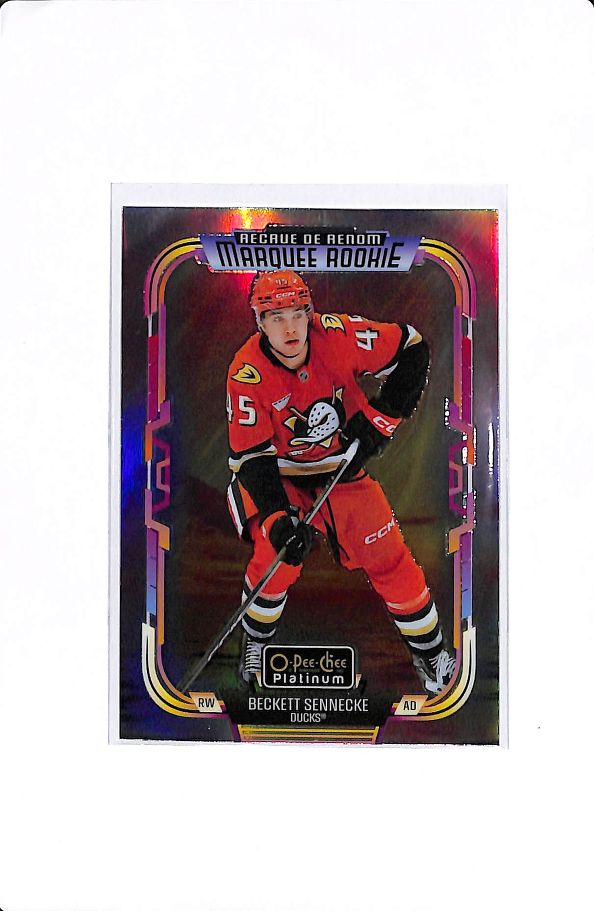 2025-26 UPPER DECK O-PEE-CHEE PLATINUM BECKETT SENNECKE MARQUEE ROOKIE SUNSET #269