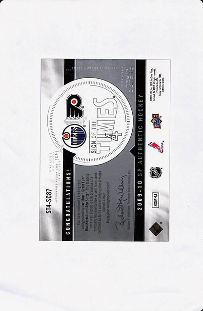 2009-10 SP AUTHENTIC HOCKEY SIGN OF THE TIMES 4 KURRI/FUHR/HEXTALL/SUTTER #/10
