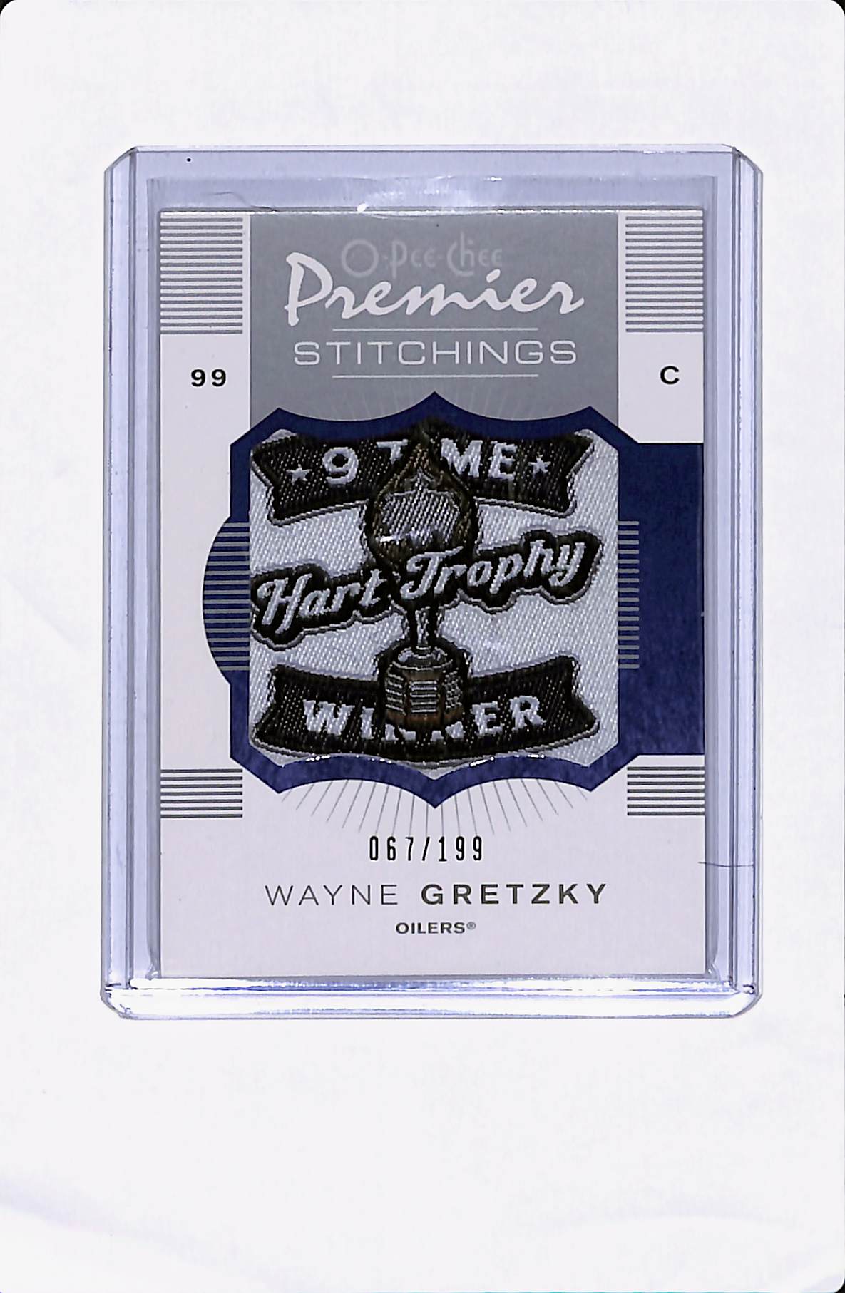 2009-10 O-PEE-CHEE PREMIER STITCHINGS WAYNE GRETZKY #/199 
