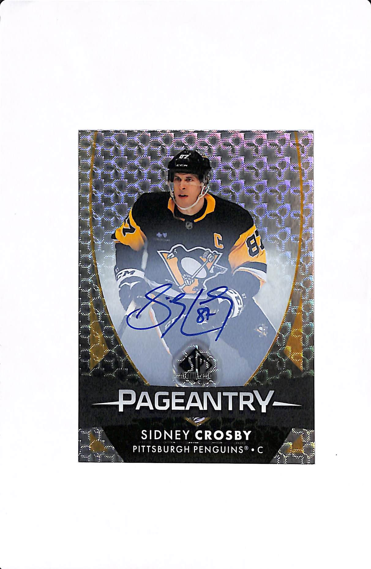 2023-24 UPPER DECK SP AUTHENTIC SIDNEY CROSBY PAGEANTRY AUTO #P-1