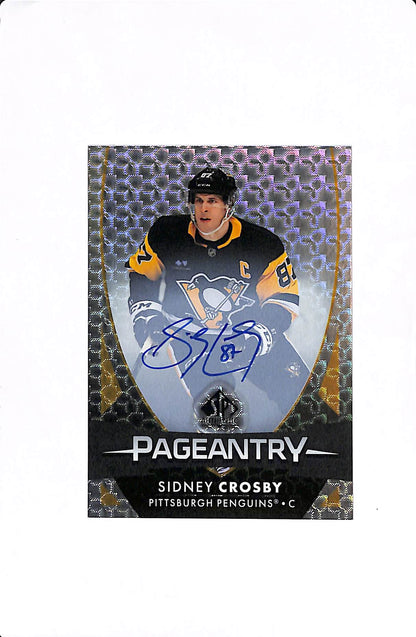 2023-24 UPPER DECK SP AUTHENTIC SIDNEY CROSBY PAGEANTRY AUTO #P-1