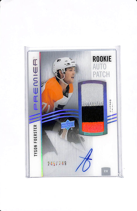 2023-24 UPPER DECK PREMIER TYSON FOERSTER ROOKIE AUTO PATCH /249 #AR-TF