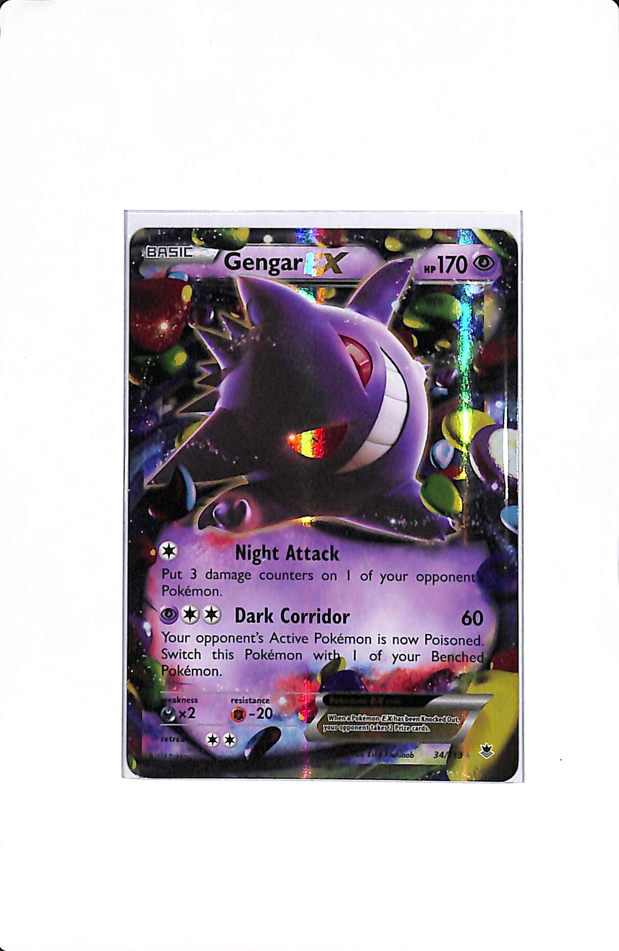 Gengar EX Phantom Forces Ultra Rare 34