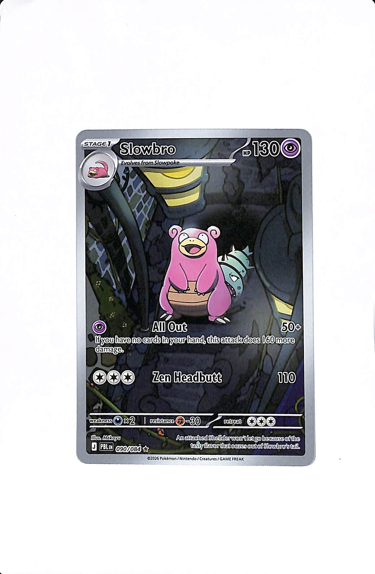 Slowbro Pitch Black Illustration Rare 090/084