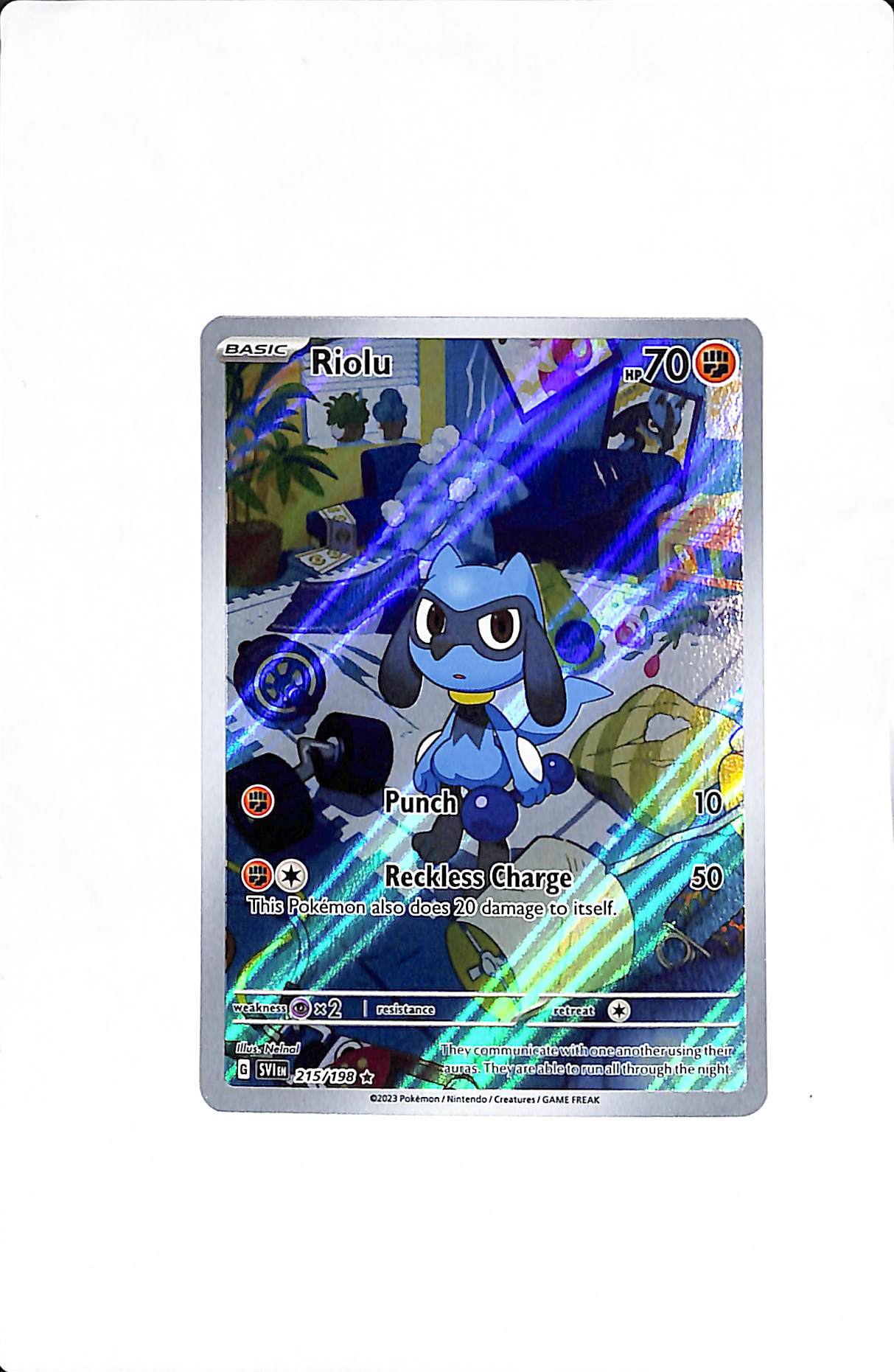 Riolu Scarlet & Violet Base Set Illustration Rare 215/198
