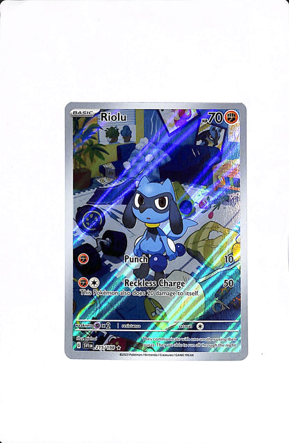 Riolu Scarlet & Violet Base Set Illustration Rare 215/198