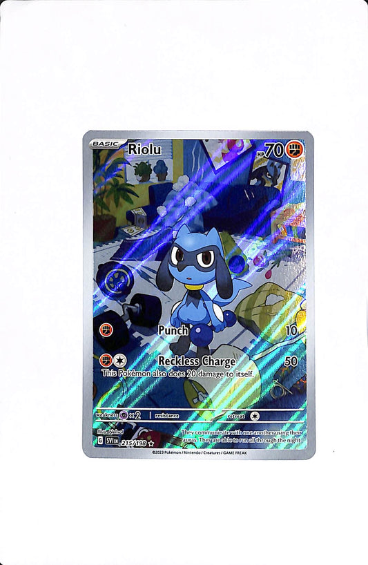 Riolu Scarlet & Violet Base Set Illustration Rare 215/198