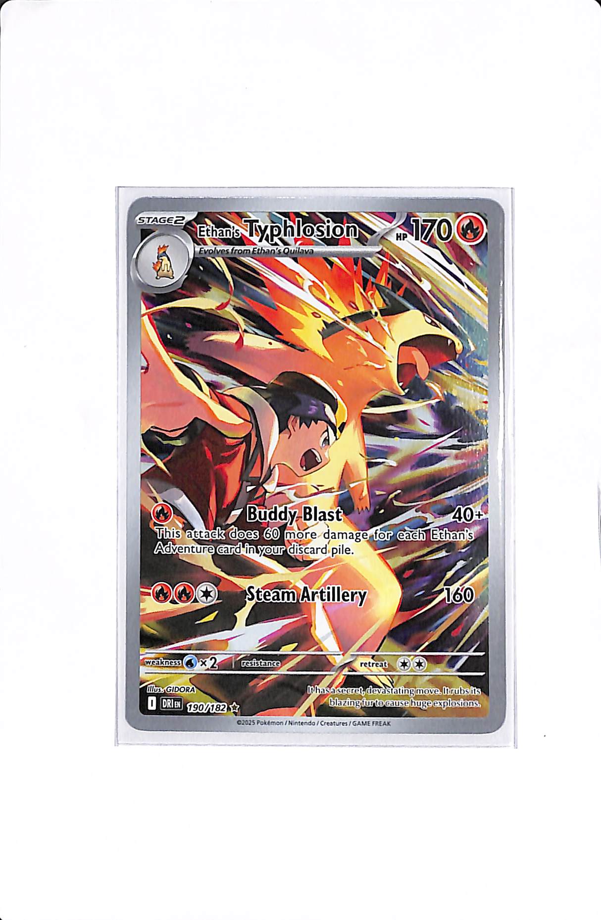 Ethan's Typhlosion Destined Rivals Illustration Rare 190/182