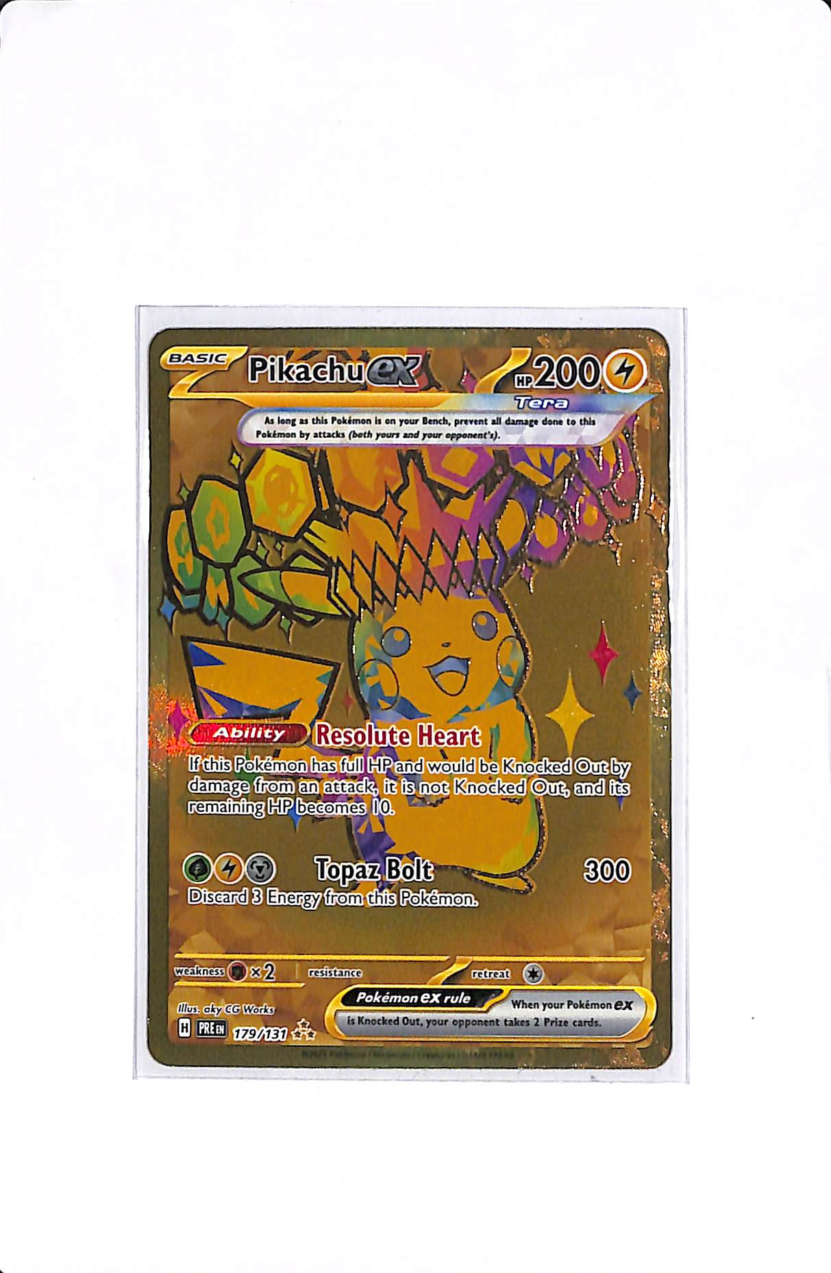 Pikachu ex Prismatic Evolutions Hyper Rare 179/131