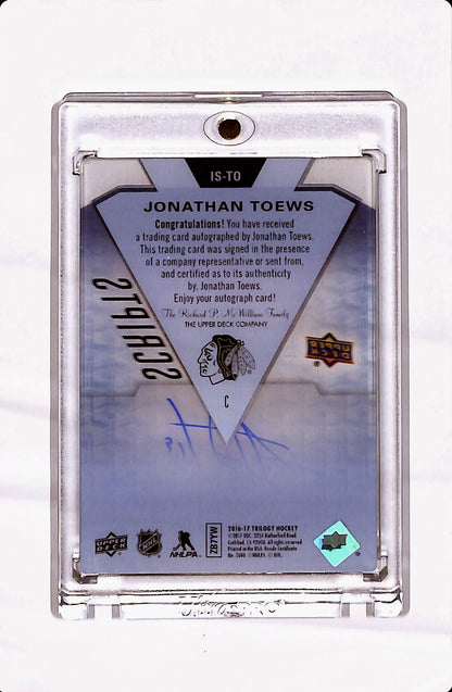 2016-17 TRILOGY ICE SCRIPTS JONATHAN TOEWS AUTO