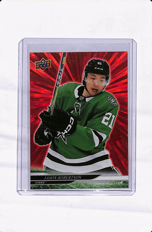 2024-25 UD SERIES 2 JASON ROBERTSON RED OUTBURST #'d/25