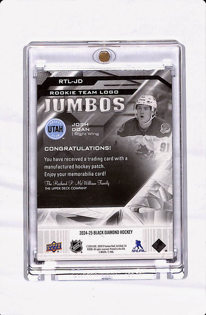 2024-25 UD BLACK DIAMOND ROOKIE TEAM LOGO JUMBOS JOSH DOAN