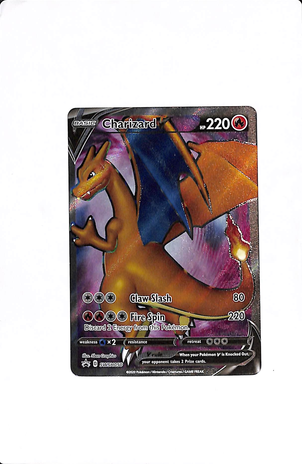 Charizard V Sword & Shield Promo SWSH050