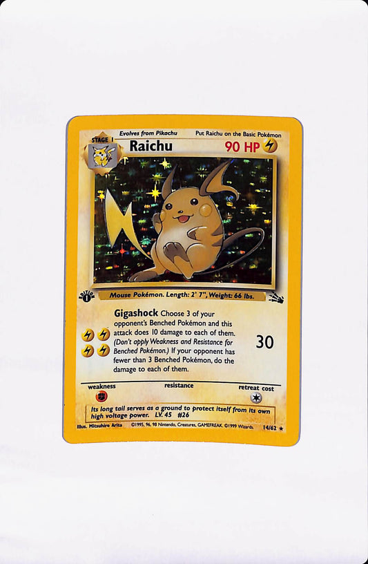 RAICHU 14/62 1ST EDITION
