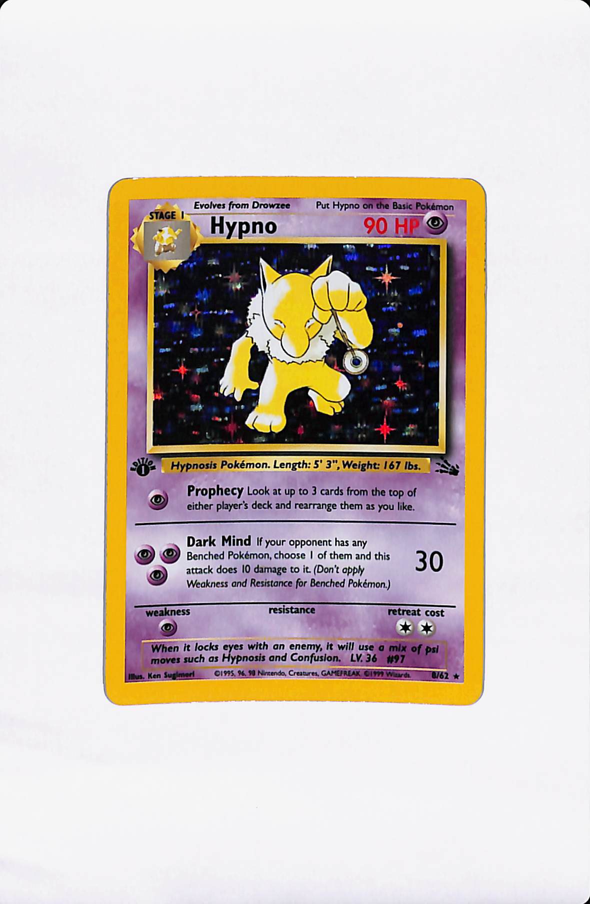 HYPNO 8/62 1ST EDITION HOLO