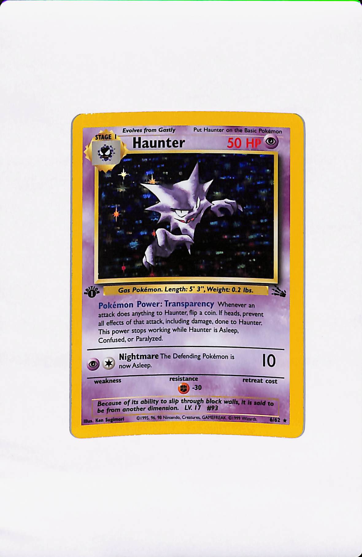 HAUNTER 6/65 1ST EDITION HOLO