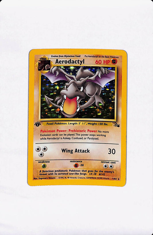 AERODACTYL 1/62 1ST EDITION HOLO