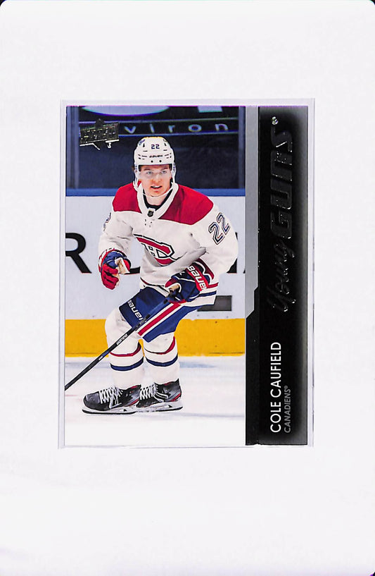 2021-22 UPPER DECK DERIES 1 COLE CAUFIELD YOUNG GUNS