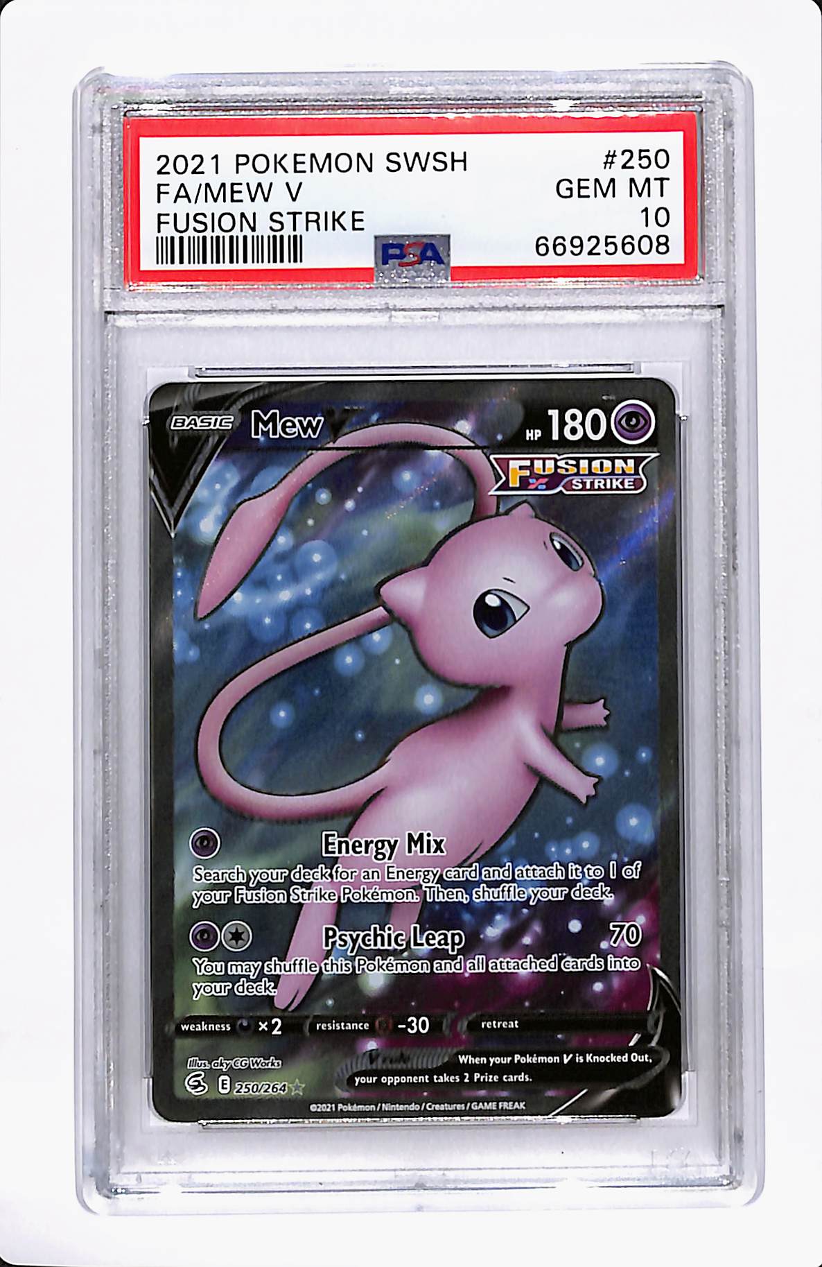 2021 MEW V FUSION STRIKE 250/264 PSA 10