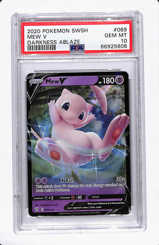 2020 MEW V DARKNESS ABLAZE 069/189 PSA 10