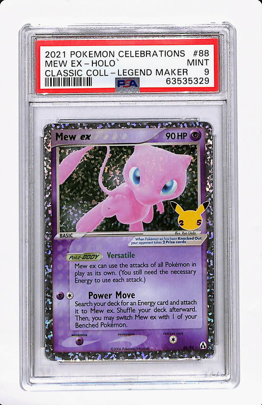2021 CELEBRATIONS MEW EX HOLO CLASSIC COLL LEGEND MAKER 88/92 PSA 9