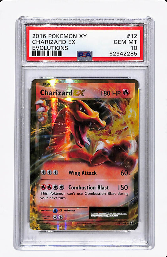 2016 POKEMON XY CHARIZARD EX EVOLUTIONS 12/108 PSA 10