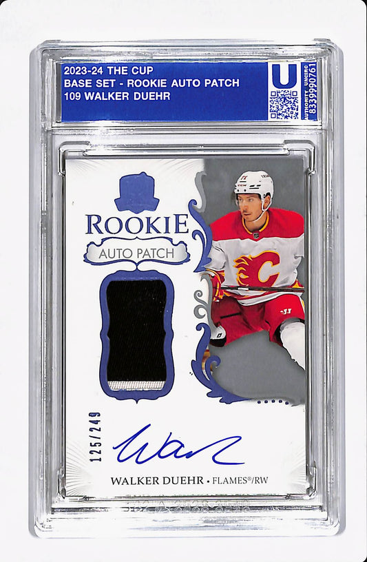 2023-24 THE CUP WALKER DUEHR ROOKIE AUTO PATCH 125/249