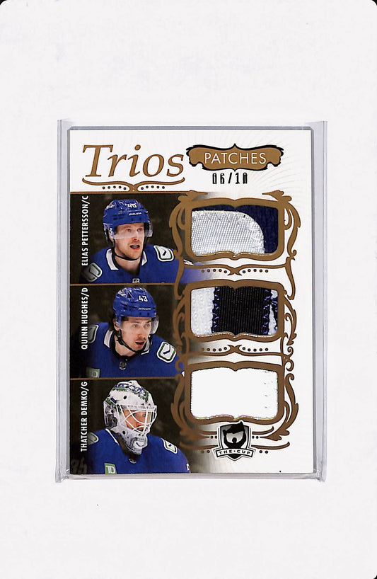 2023-24 THE CUP TRIOS PATCHES PETTERSON/HUGHES/DEMKO 06/10