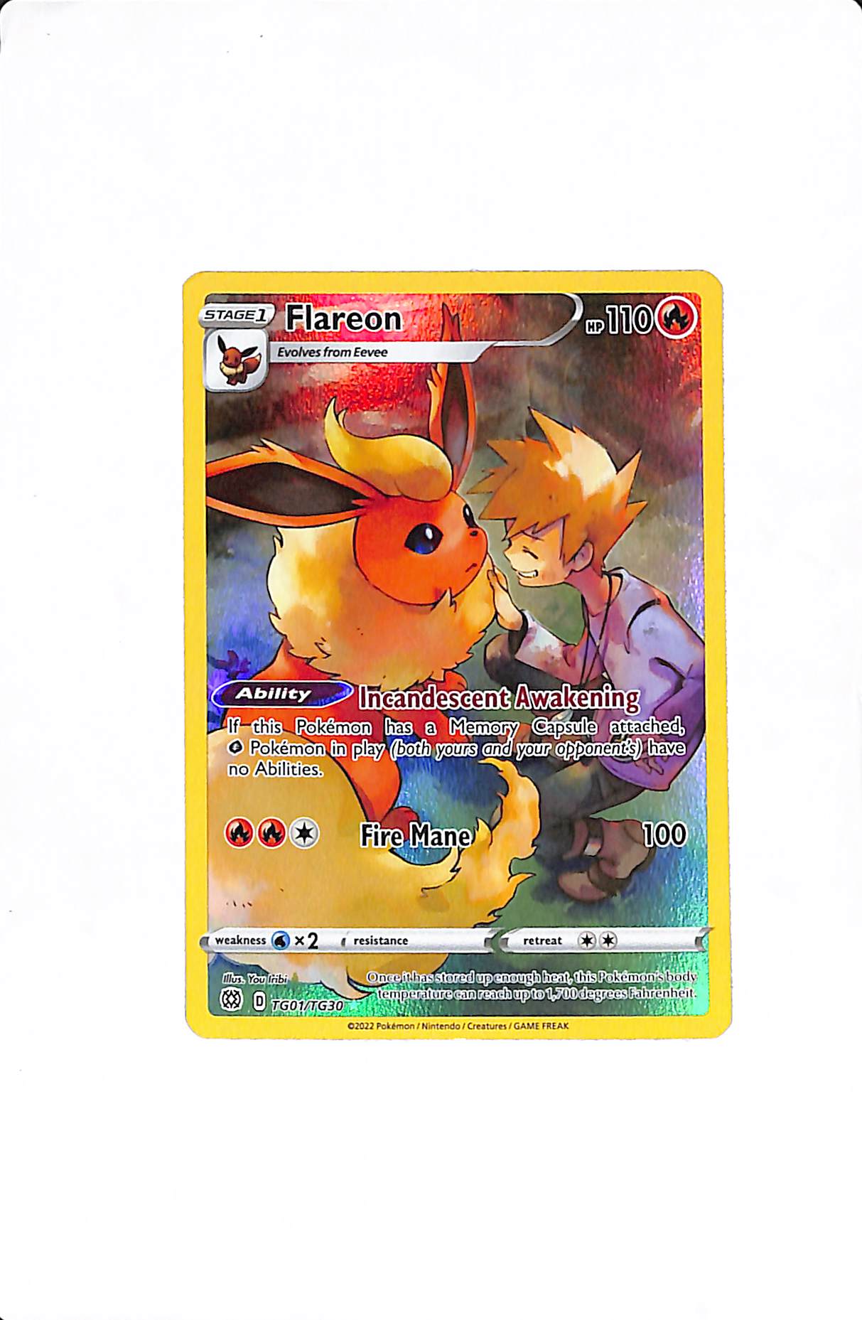 Flareon Brilliant Stars Trainer Gallery Ultra Rare TG01/TG30
