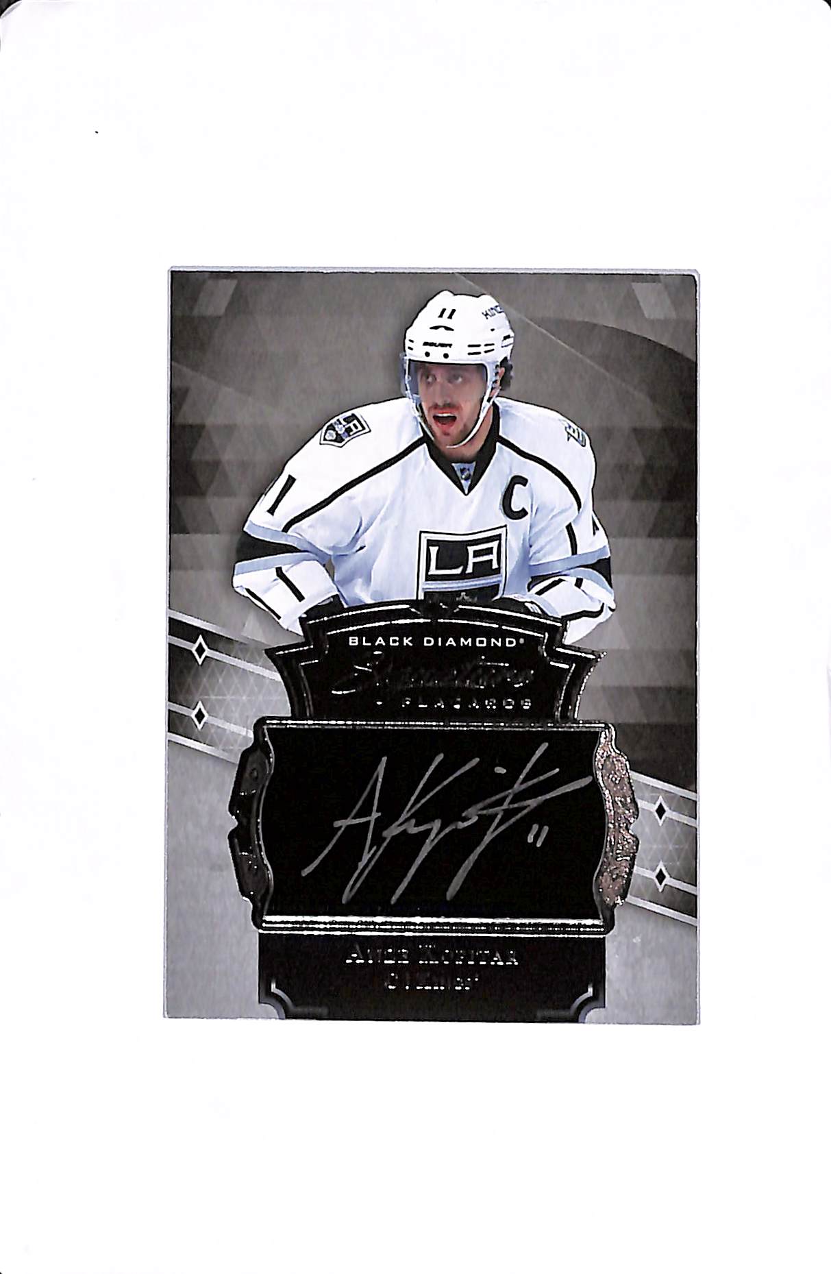 2017-18 UPPER DECK BLACK DIAMOND ANZE KOPITAR SIGNATURE PLACARDS #SP-AK
