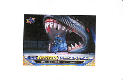2024-25 UPPER DECK EXTENDED SERIES MACKLIN CELEBRINI YOUNG GUNS CANVAS #C360