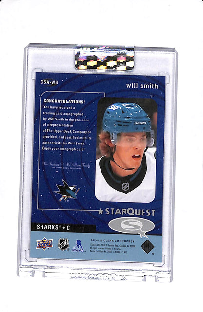 2024-25 UPPER DECK CLEAR CUT WILL SMITH STARQUEST ROOKIE AUTO #CSA-WS