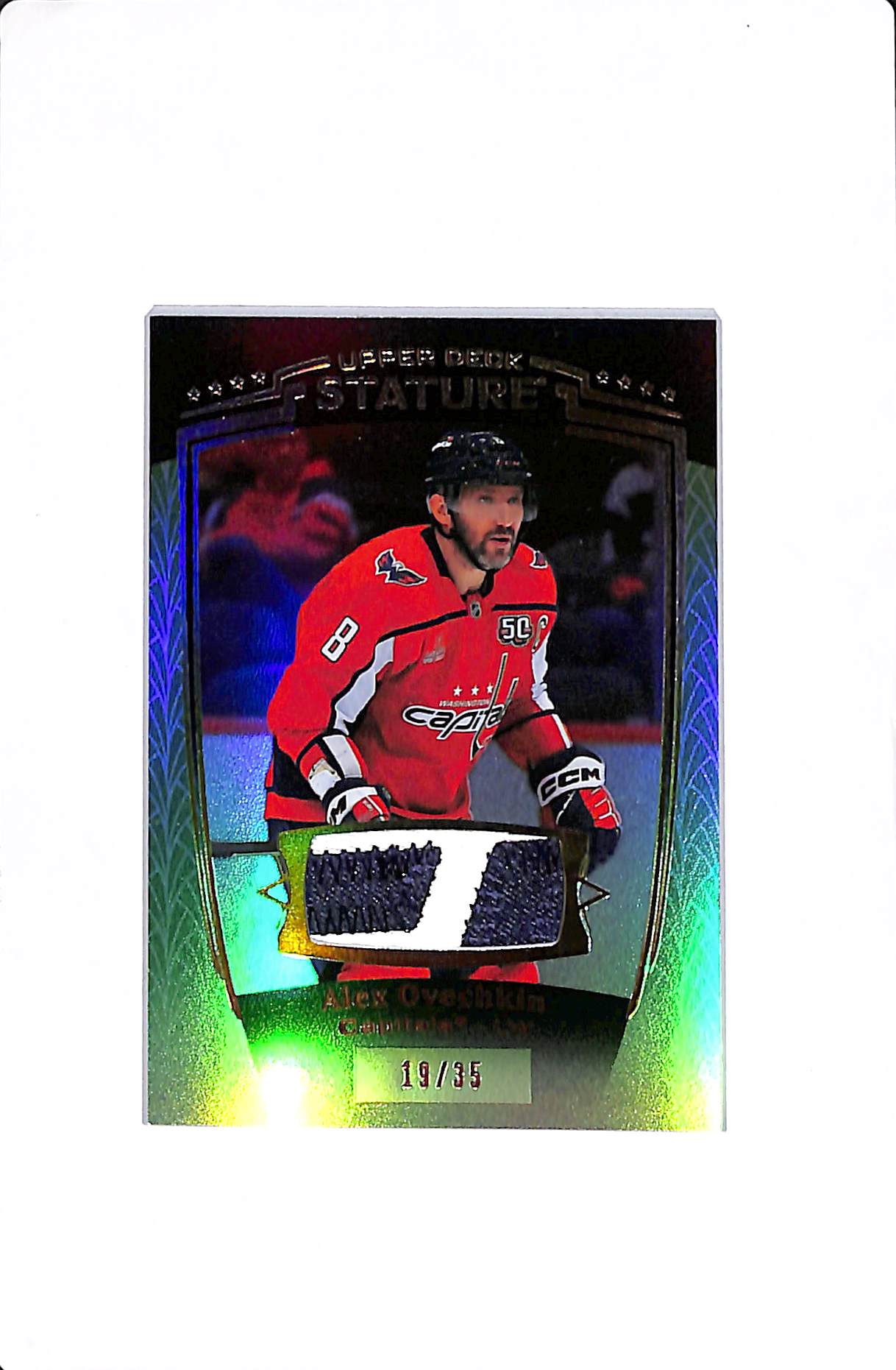 2024-25 UPPER DECK STATURE ALEX OVECHKIN PATCH GREEN /35 #14