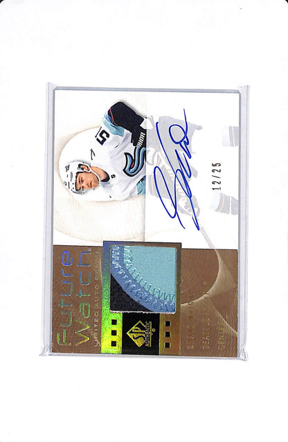 2022-23 UPPER DECK SP AUTHENTIC SHANE WRIGHT FUTURE WATCH AUTO PATCH /25 #RFWA-SW