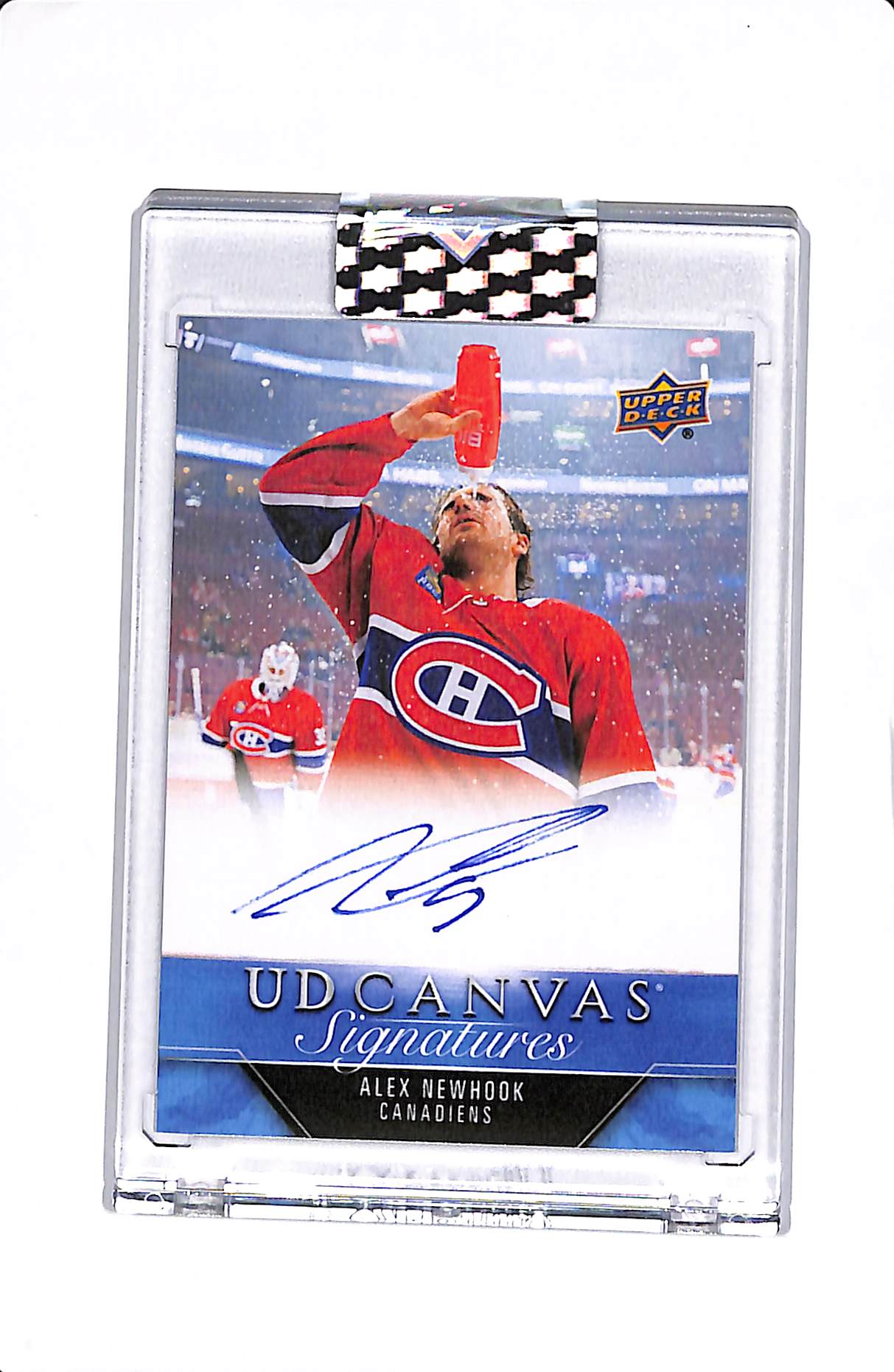 2023-24 UPPER DECK CLEAR CUT ALEX NEWHOOK UD CANVAS SIGNATURES #CS-AN