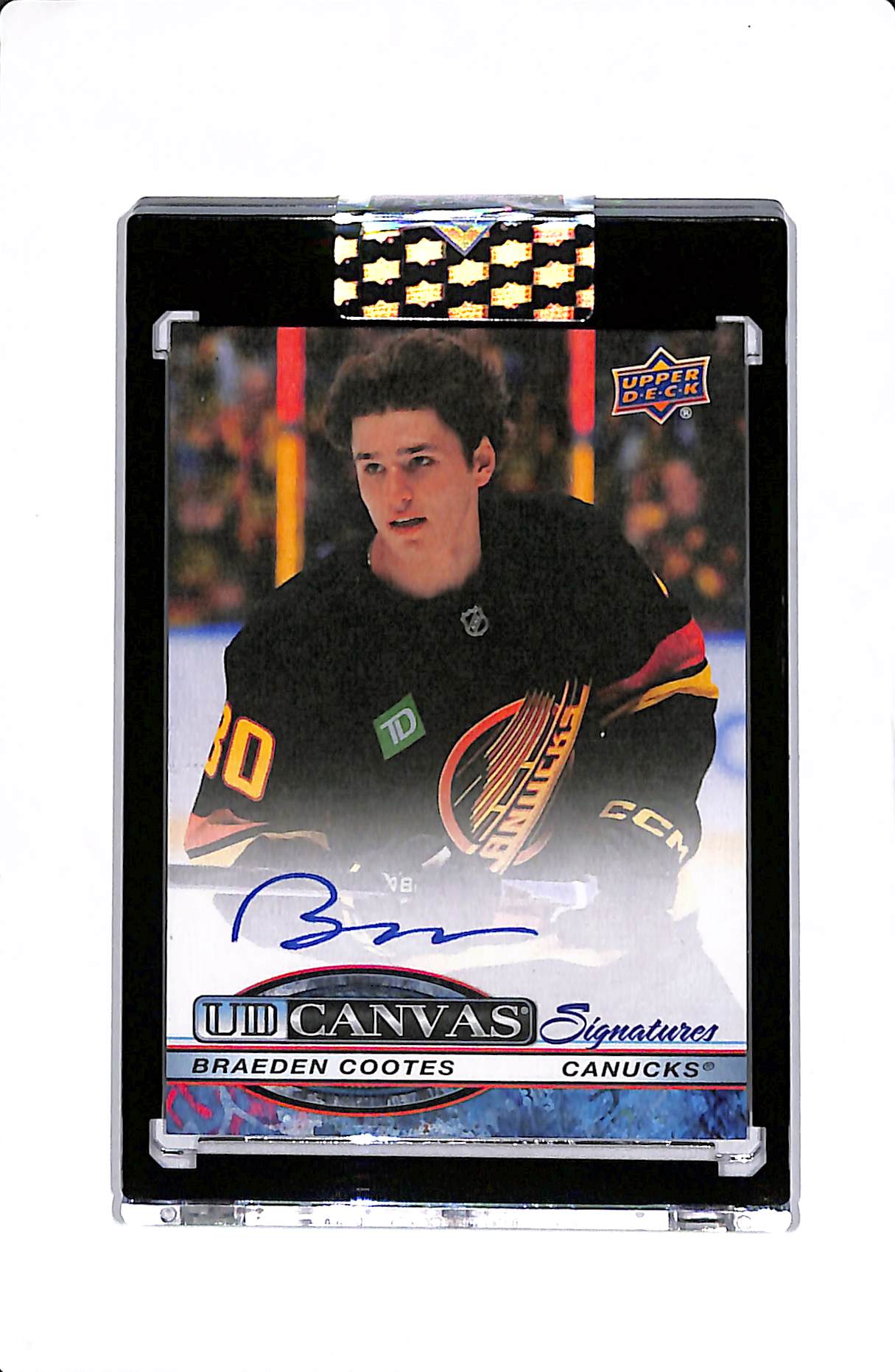 2025-26 UPPER DECK CLEAR CUT BRAEDON COOTES UD CANVAS AUTO #CS-BC